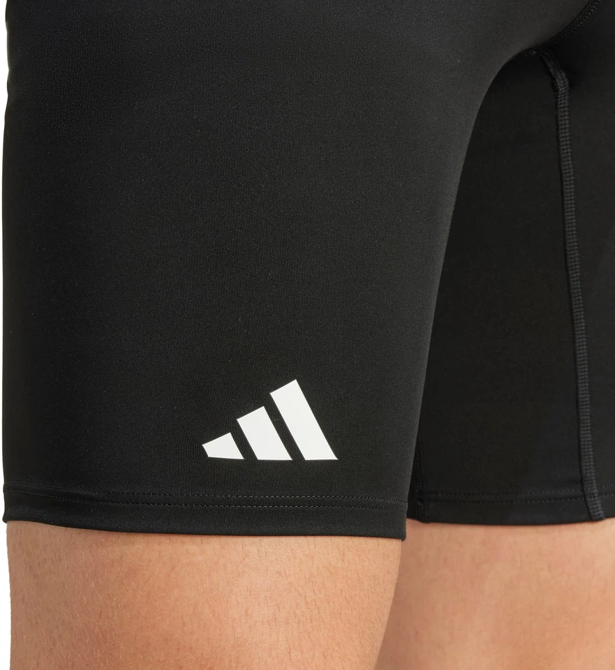adidas Adizero Essentials Mens Short Tights Black Running Fitted Sports Shorts - Image 3 of 4