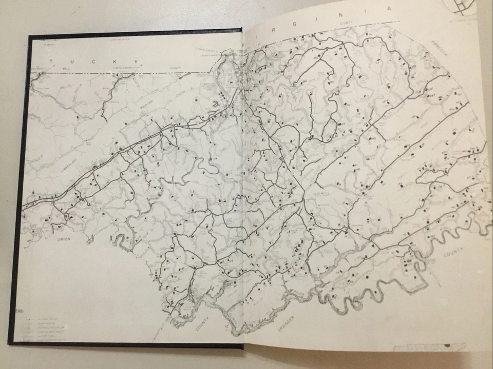 Cementerios del condado de Claiborne Tennessee, Johnson, 1982, firmado Foto 4 de 4