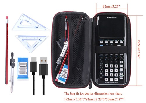 Bolsa rígida de almacenamiento para calculadora Texas Instruments TI-84 Plus CE - Imagen 14 de 17