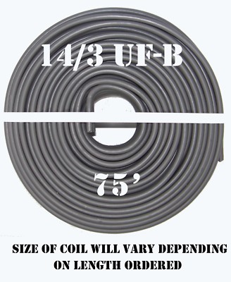 Cable Cabana 14/3 UF-B x 75' Underground Feeder Cable