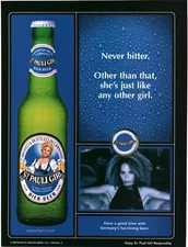 2004 PRINT AD - ST. PAULI GIRL BEER AD - NEVER BITTER...