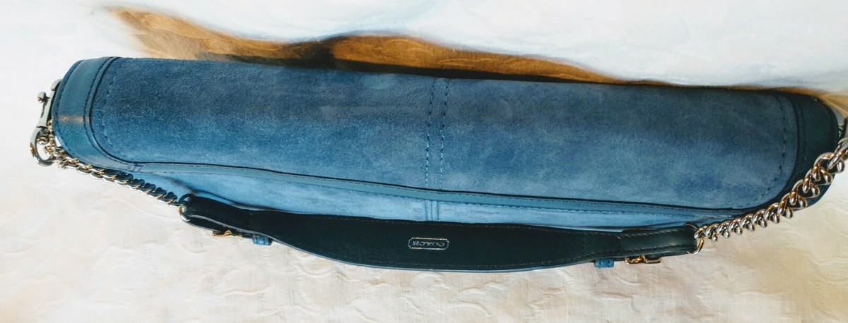 Coach Legacy Suede Leather Convertible Clutch Bag E04Q-9733