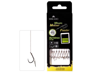NEUF Mikado Method Feeder Rigs Barbless X-Tra Strong 10cm 8pcs - Photo 1/2