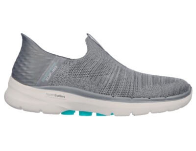 SKECHERS Slip-Ins Go Walk 6 Fabulous View Damen Sneaker grau NEU!!!