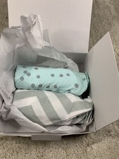 CRIBCULTURE Organic Cotton Fitted Sheets For Changing Pad and Mattress NEW 2Pack