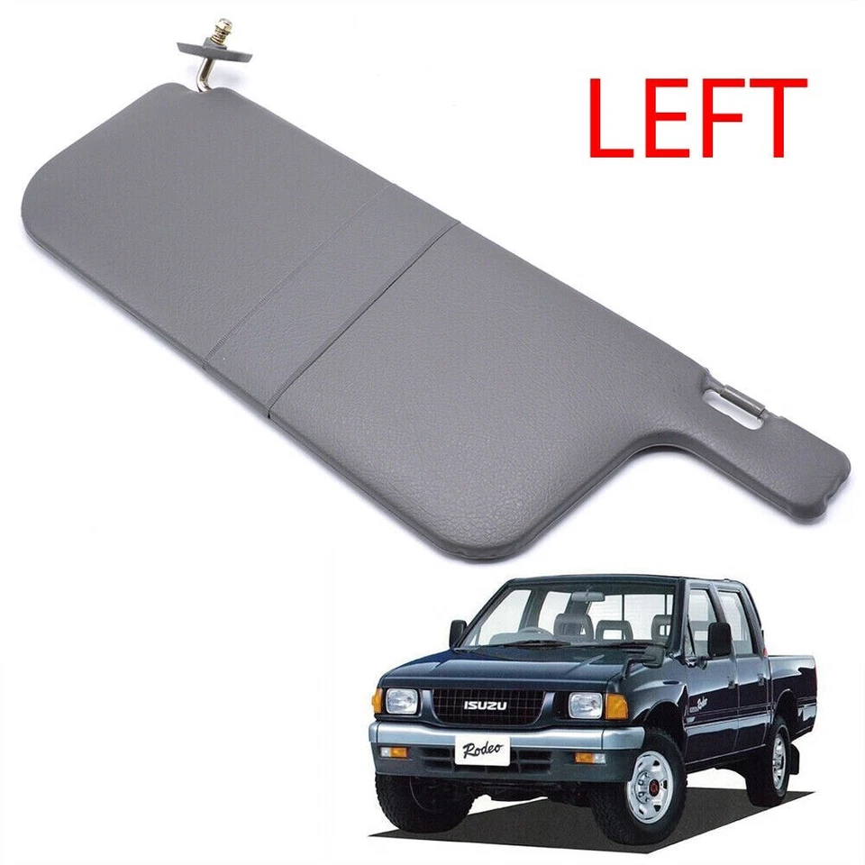 Front Left Sun Visor Gray Trim For 1997-2002 Isuzu TFR Holden Rodeo Pickup Truck - Image 4 of 4