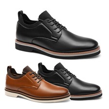 Men's Lace-Up Oxford Shoes Comfortable Protection Dress Shoes Classic for Work
