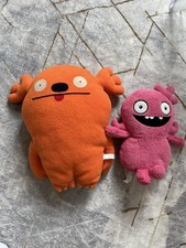 UGLY DOLLS Pink 11" Plush Moxy Doll and Mrs. Kasoogi orange 15" Stuffed Toy