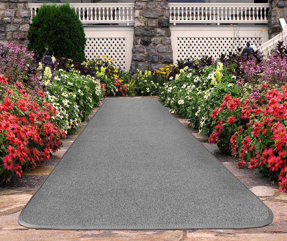 OUTDOOR CARPET RUNNER patio deck event rug floor mat - Image 2 of 2