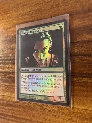 MTG✨ELVES OF DEEP SHADOW FOIL (FNM)✨DCI Friday Night Magic NM