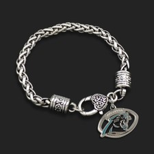 Carolina Panthers NFL Football Charm Dangle Women's Fashion Clasp Bracelet