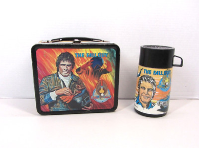 Vintage The Fall Guy Metal Lunch Box-20th Century-Fox w/ THERMOS by Aladdin-1981