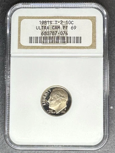 1981-S Type 2 Proof Roosevelt Dime NGC PF-69 UCAM, Buy 3 Items, Get $5 Off!!
