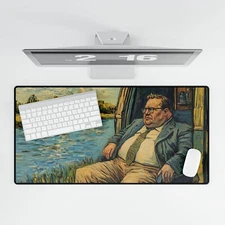 Desk Mat Computer Van Gogh Down by the River Home Office Decor