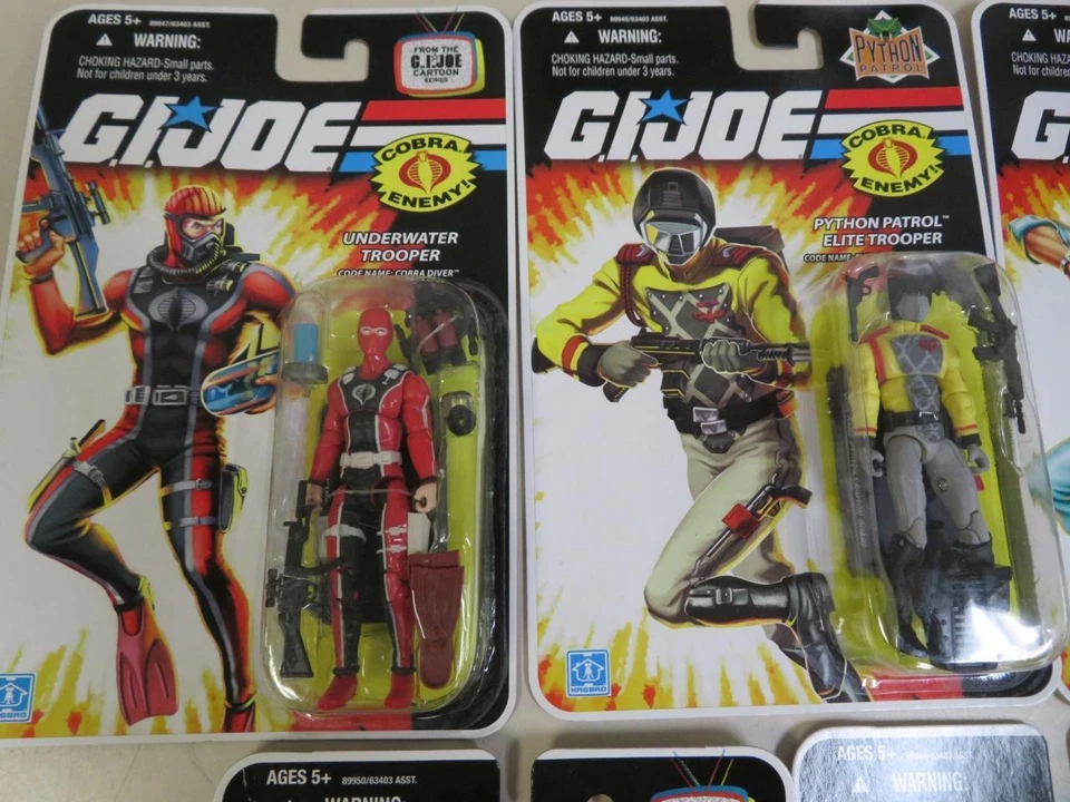 Lote de 5 figuras de acción GI Joe 2008 Dreadnok Cobra Ninja Tripwire Python Foto 2 de 4