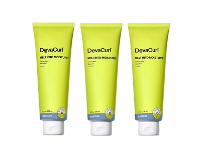 DevaCurl Melt Into Moisture Treatment Mask 8oz / 236ml - Pack of 3