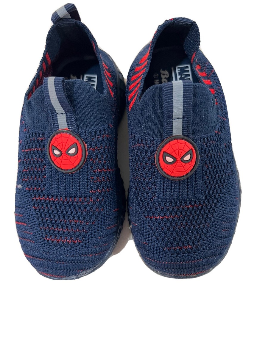 Marvel spider men slip on kids shoes black colors light up  display picture 2