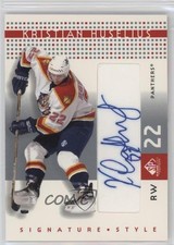 2002-03 SP Game Used Signature Style Kristian Huselius #SS-KH Auto n1u