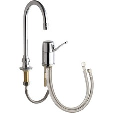 Chicago Faucets 2302-ABCP Chrome Brass Kitchen Sink Faucet USA Made