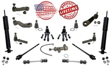 99-00 Silverado Sierra 2500 4X2 Ball Joints Tie Rods Shocks 16Pc Kit