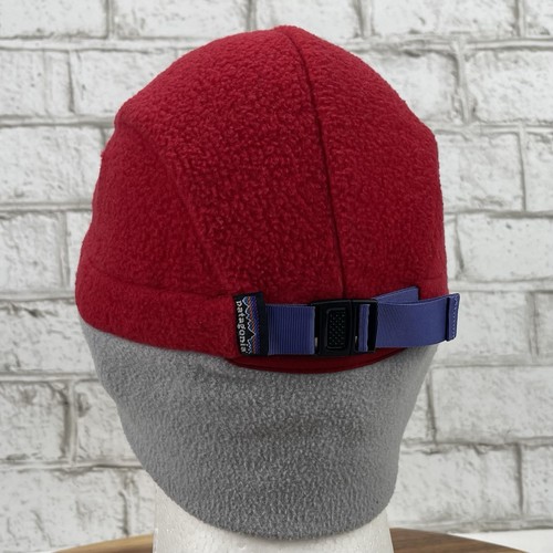 VTG Patagonia Synchilla Fleece Duck Bill Ear Flap Medium Winter Hat Made in USA - Picture 3 of 11