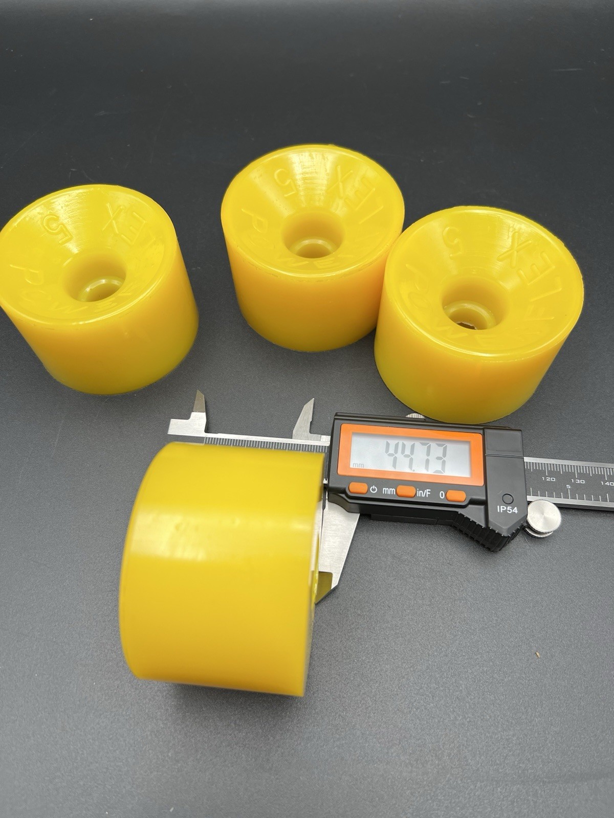 Vintage NOS Powerflex 5 YELLOW Skateboard Wheels 1970's oj sims juice road