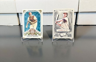 Johnny Bench Ted Williams Allen & Ginter Field Generals, Historical Hits Inserts
