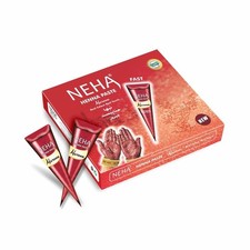 Neha Fast Instant Mehandi Cone Maroon Temporary Body Art  Hand Designing 25g