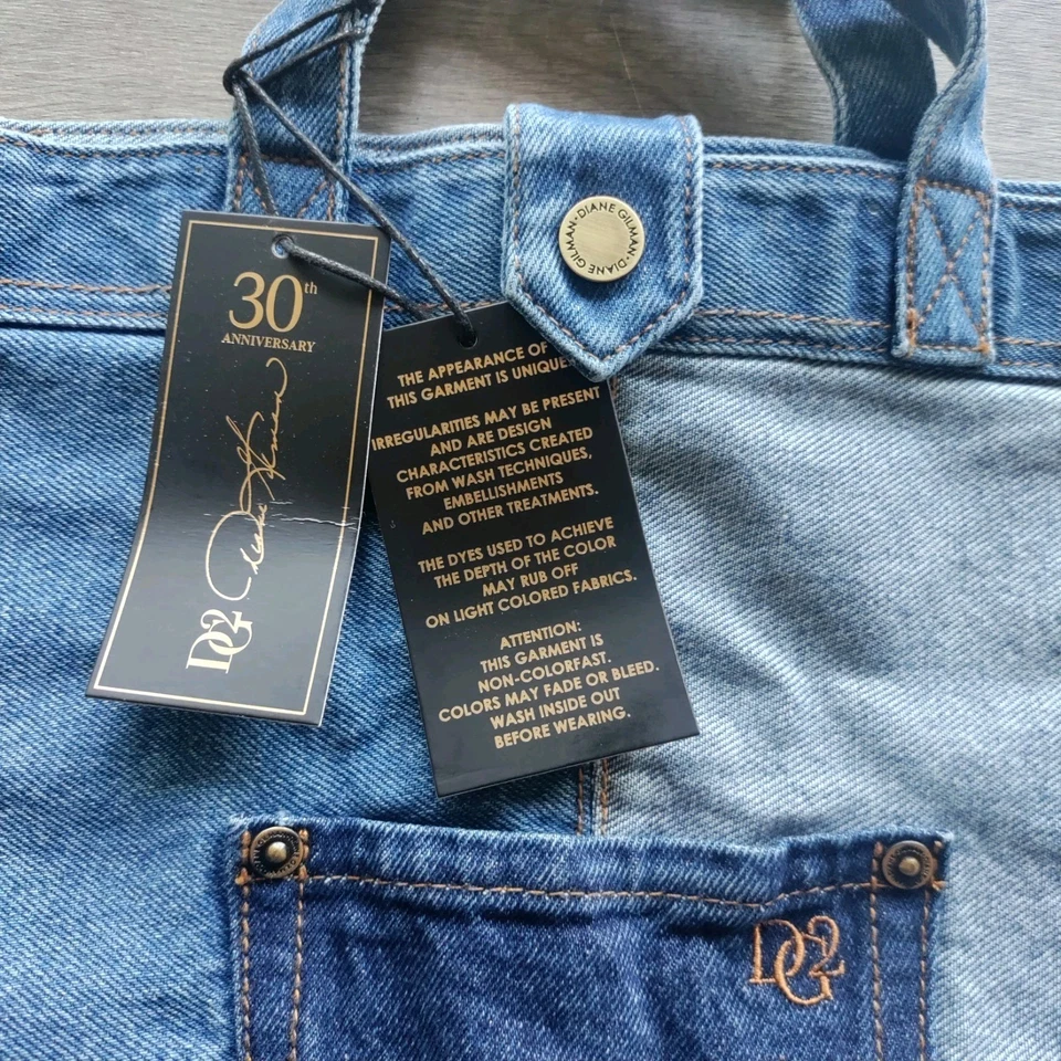 #DG2 by Diane Gilman Anniversary Denim Tote Bag - Patchwork - Image 3 of 4