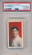 1910 E96 PHILADELPHIA CARAMEL - IRA THOMAS - PSA AA (SVSC) FRESHLY GRADED!
