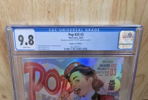 Pop Kill #3 Foil Variant - Adam Hughes - Limited #56/100 -CGC 9.8