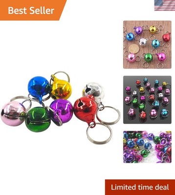 Lightweight & Rust-Resistant 12mm Jingle Bells Set - Perfect for Pets and Crafts