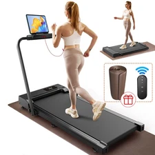 Portable 2-in-1 Home Folding Treadmill With Remote 2.5HP Under Table Walking Pad
