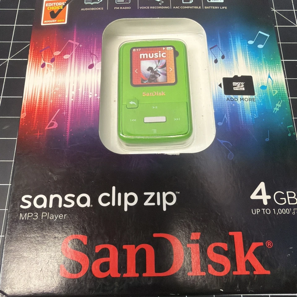 SANDISK Sansa Clip Zip 4GB MP3 Player - New In Box - Image 2 of 4