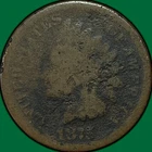 1875 Indian Head Cent Good G Coin, Corrosion #36846