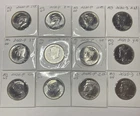 12 2020-P/D To 2025-P/D BU Kennedy Half Dollar Lot. All Are BU Coins. $6 Face V.