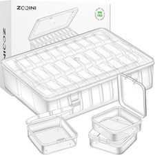 Bead Organizer, 30Pcs Small Clear Plastic Storage Containers with