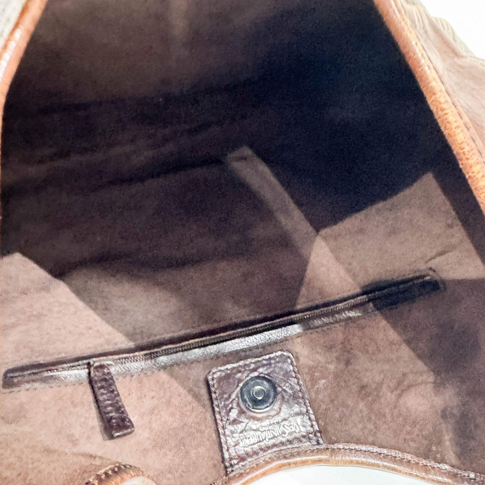 SAINT LAURENT Mombasa Brown Leather Shoulder Bag thumbnail 17