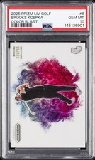 2025 PANINI PRIZM LIV GOLF COLOR BLAST #8 BROOKS KOEPKA PSA 10
