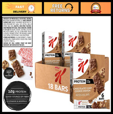 Protein Meal Replacement Bars, 12g Protein Snacks, Chocolate Chip Cookie Dough,