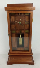 Vintage Artist Handmade Wooden Mantle Clock 1...