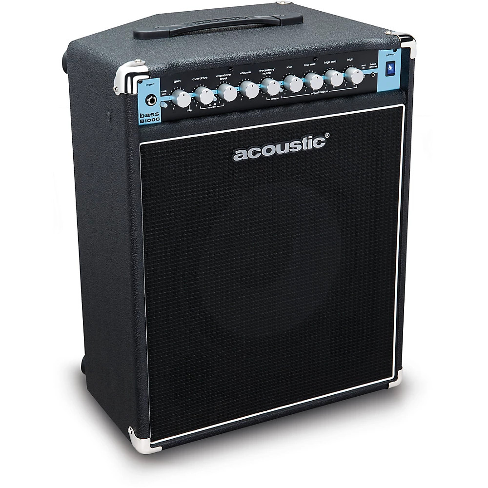 Акустическая система Acoustic B100C 1X12 мощностью 100 Вт с откидывающейся кабиной, черный