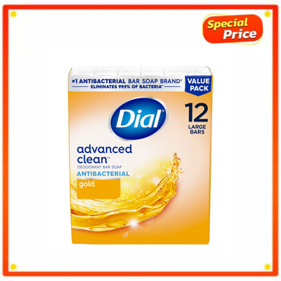 #ad #ad Dial Antibacterial Deodorant Bar Soap Gold Advanced Clean 4oz 12 Bars Bulk Pack $11.99