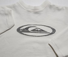 Vintage 1980-90s Quiksilver Logo Fleece Patch Surf Made in USA Medium Sweatshirt