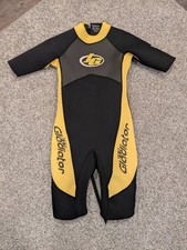 Ocean Tec Gladiator Youth Wetsuit Size 12 Black Yellow Gladiator Titanium 202