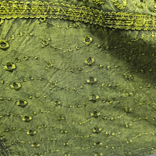 Abito boho lunghezza ginocchio casual henné verde rayon svasato corsetto taglia unica 12 14 16 - Foto 7 di 14