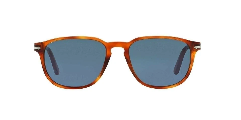 Gafas de sol cuadradas Persol PO3019S, Terra Di Siena/azul cristal, 52 mm Foto 2 de 4
