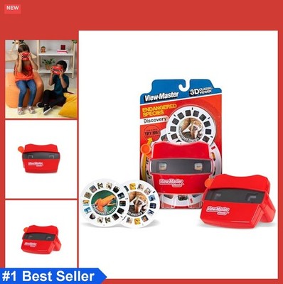 Classic Viewfinder with 2 Reels 3D Animal Photos STEM Learning Toy