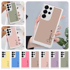 Custom Name Shockproof Phone Case Thin Cover For Samsung Galaxy S23 S24 S25 A16