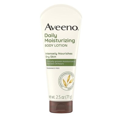 Aveeno Daily Moisturizing Body Lotion with Soothing Prebiotic Oat, 2.5 oz